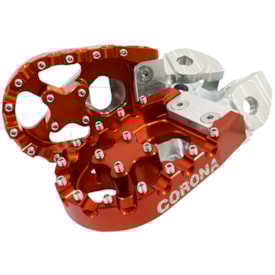 Pedaleira Ktm 17/22 - Husqvarna 16/22 - Mxf 17/22 Corona Laranja