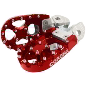 Pedaleira Ktm 17/22 - Husqvarna 16/22 - Mxf 17/22 Corona Vermelho