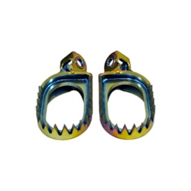 Segunda imagem do produto Pedaleira Ktm 65 Sx 24/27 Rezzy Shark Titânio Rainbow