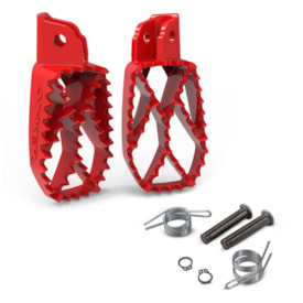 Pedaleira Tornado - Xr 200 Anker Vermelho com Pino e Mola