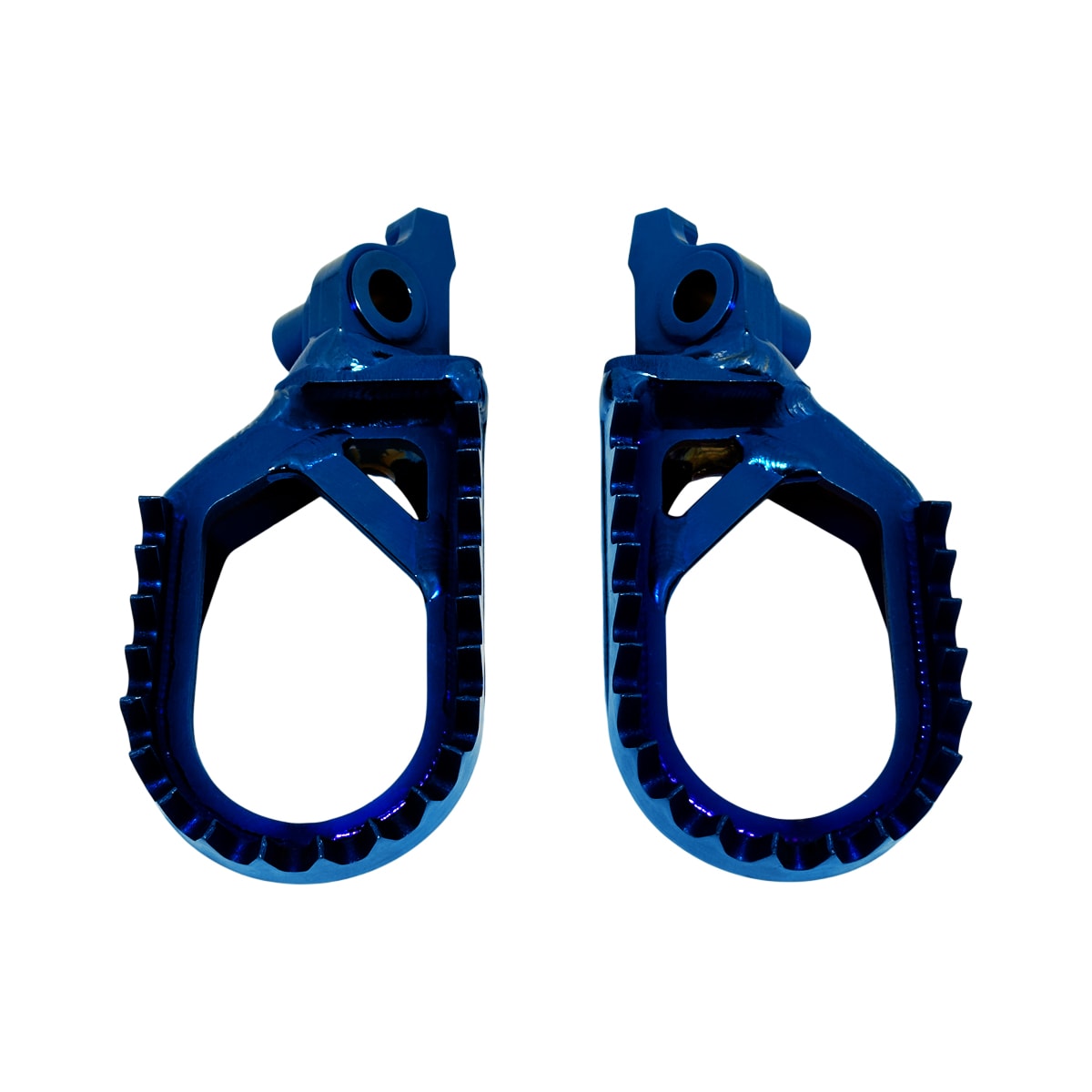 Segunda imagem do produto Pedaleira Yzf 250 24/26 - Yz 450 24/26 Rezzy Shark Pro Titânio Azul