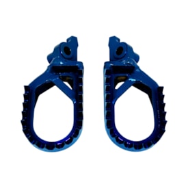 Segunda imagem do produto Pedaleira Yzf 250 24/26 - Yz 450 24/26 Rezzy Shark Pro Titânio Azul