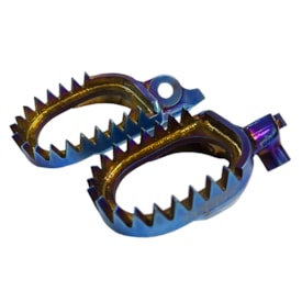 Pedaleira Yzf 250 24/26 - Yzf 450 24/26 Rezzy Titânio Azul