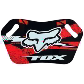 Placa Piloto 5inco Fox Head Preto Vermelho