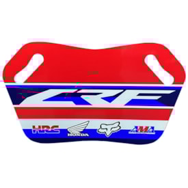 Placa Piloto 5inco Honda CRF Vermelho Azul
