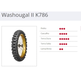 Segunda imagem do produto Pneu Traseiro 100/90-19 Kenda Washougal Medio