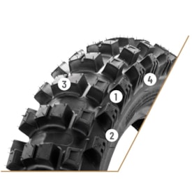 Segunda imagem do produto Pneu Traseiro 120/100-18 Borilli Exc Soft