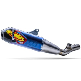 Ponteira Crf 450r 21/24 - Crf 450rx 21/24 Fmf Factory 4.1 Rct Titânio Carbon Azul