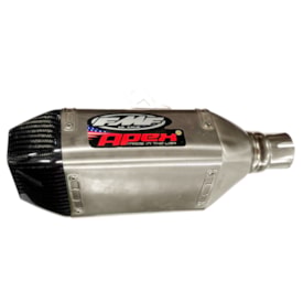 Segunda imagem do produto Ponteira de Escape Motos 4 Tempos Fmf Apex Adaptação Carbono