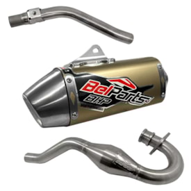 Segunda imagem do produto Ponteira e Curva de Escape Crf 230 Belparts Bhp Pro Short Bronze