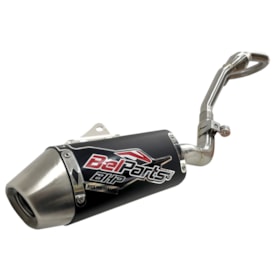 Segunda imagem do produto Ponteira e Curva de Escape Crf 230 Belparts Bhp Pro Short Preto