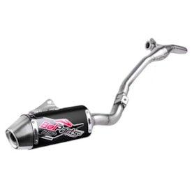 Ponteira e Curva de Escape Crf 230 Belparts Bhp Pro Short Preto