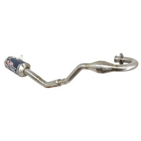 Segunda imagem do produto Ponteira e Curva de Escape Crf 230 Belparts Bhp Short Azul