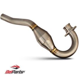 Segunda imagem do produto Ponteira e Curva de Escape Crf 230 Belparts Bpa Bronze Escape Completo