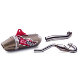 Ponteira e Curva de Escape Crf 230 Belparts Bpa Bronze Escape Completo