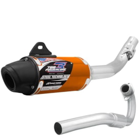 Ponteira e Curva de Escape Crf 230 Protork Powercore 3 Steel Dourado