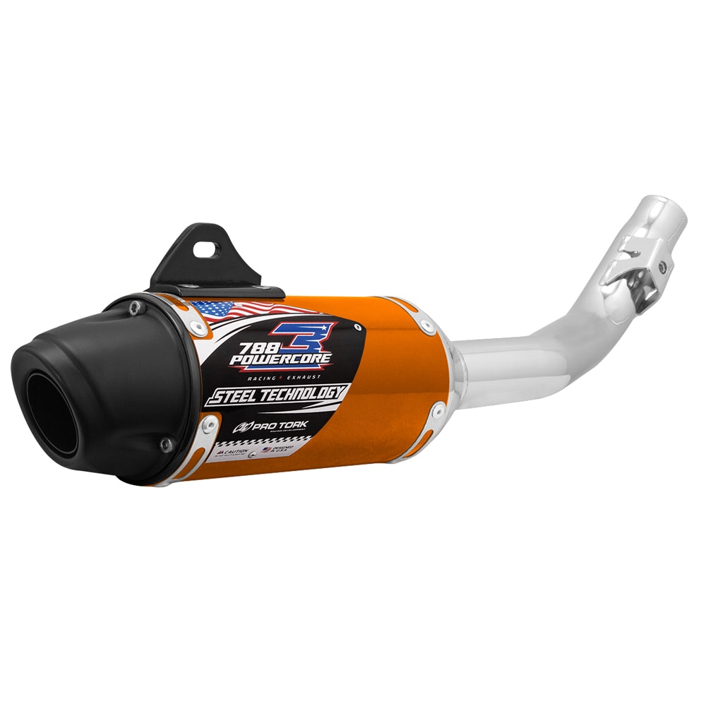 Ponteira e Curva de Escape Crf 230 Protork Powercore 3 Steel Dourado