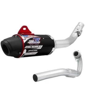 Ponteira e Curva de Escape Crf 230 Protork Powercore 3 Steel Preto