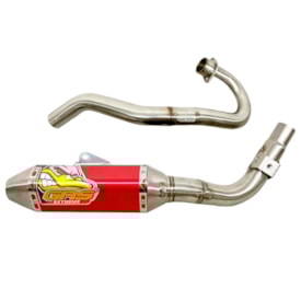 Ponteira e Curva de Escape Crf 250f 310cc 38mm Grs Extreme Hp Vermelho