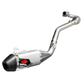 Ponteira e Curva de Escape Crf 250f Belparts Bhp II Pro Silver Series