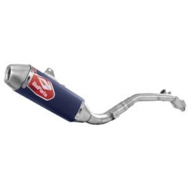 Ponteira e Curva de Escape Crf 250f Belparts Bhp Pro Longa Azul