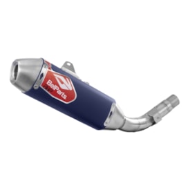 Segunda imagem do produto Ponteira e Curva de Escape Crf 250f Belparts Bhp Pro Longa Azul