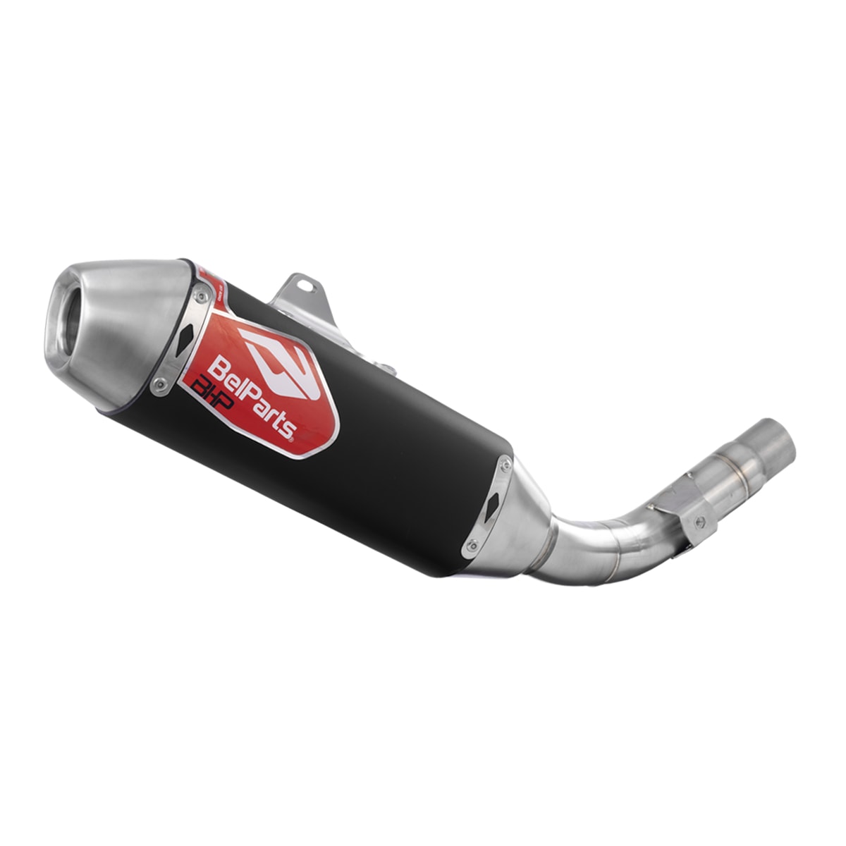 Segunda imagem do produto Ponteira e Curva de Escape Crf 250f Belparts Bhp Pro Longa Preto