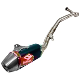 Ponteira e Curva de Escape Crf 250f Belparts Bhp Pro Short Azul