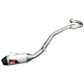 Segunda imagem do produto Ponteira e Curva de Escape Crf 250f Belparts Bhp Pro Silver Series