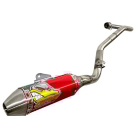 Segunda imagem do produto Ponteira e Curva de Escape Crf 250f Bigbore 42mm Grs Extreme Hp Vermelho