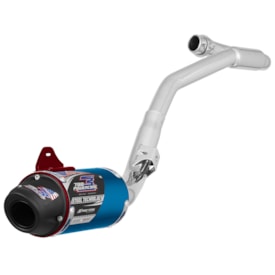 Ponteira e Curva de Escape Crf 250f Protork Powercore 3 Steel Azul