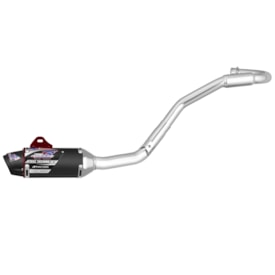 Segunda imagem do produto Ponteira e Curva de Escape Crf 250f Protork Powercore 3 Steel Preto