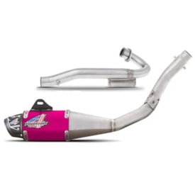 Segunda imagem do produto Ponteira e Curva de Escape Crf 250f Protork Powercore 4 Rosa