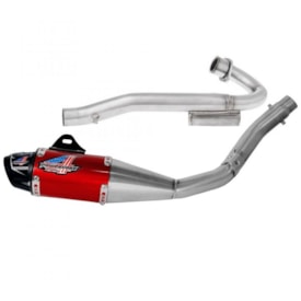 Segunda imagem do produto Ponteira e Curva de Escape Crf 250f Protork Powercore 4 Vermelho