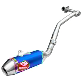 Ponteira e Curva de Escape Crf 300f Belparts Bhp Pro Short Azul