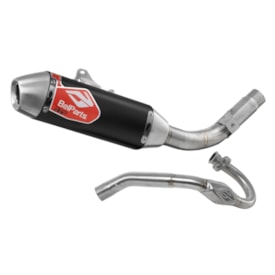 Segunda imagem do produto Ponteira e Curva de Escape Crf 300f Belparts Bhp Pro Short Preto