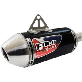 Segunda imagem do produto Ponteira e Curva de Escape Crf 300f Foco Racing Pulse Preto