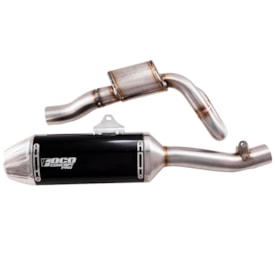 Ponteira e Curva de Escape Crf 450r 450rx 21/24 Foco Racing Concept Pro F3 Preto