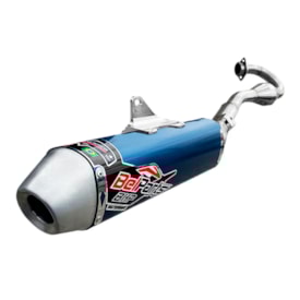 Ponteira e Curva de Escape Crf 450x 05/15 Belparts Bhp Azul