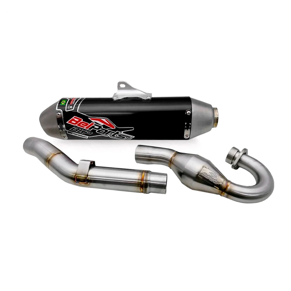 Segunda imagem do produto Ponteira e Curva de Escape Crf 450x 05/15 Belparts Bhp Preto