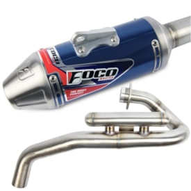 Ponteira e Curva De Escape Foco Crf 250f Azul