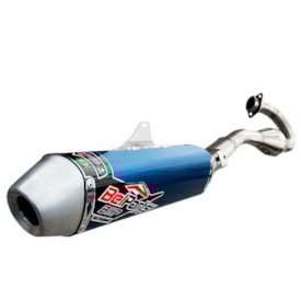 Ponteira e Curva de Escape Klx 450r Belparts Bhp Azul