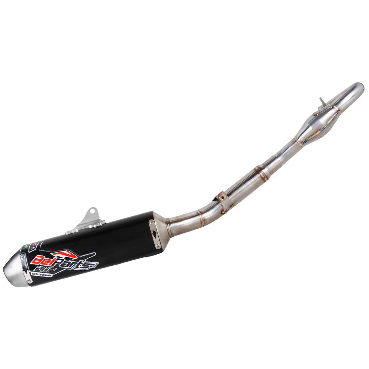 Segunda imagem do produto Ponteira e Curva de Escape Klx 450r Belparts Bhp Preto