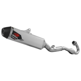 Ponteira e Curva de Escape Klx 450r Belparts Bhp Silver Series