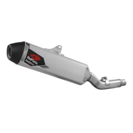 Segunda imagem do produto Ponteira e Curva de Escape Klx 450r Belparts Bhp Silver Series