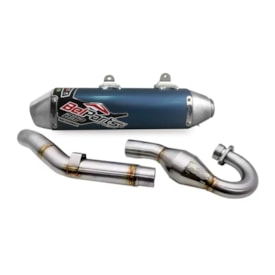 Ponteira e Curva de Escape Ktm 250 350 Sxf 19/22 Belparts Bhp Azul