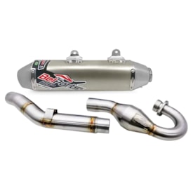 Ponteira e Curva de Escape Ktm 450 Sxf 23/25 Belparts Bhp Inox