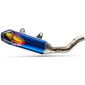 Segunda imagem do produto Ponteira e Curva de Escape Ktm 450 Sxf 23/25 Fmf Factory 4.1 Carbon Azul