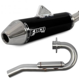 Ponteira e Curva de Escape Kxf 250 17/20 Foco Preto