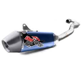 Ponteira e Curva de Escape Kxf 250 21/24 Belparts Bhp Pro Azul